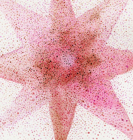 shiny pink star