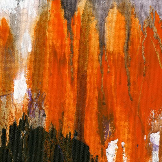 Free Fallin’ - Abstract Textured Painting  by Kathy Morton Stanion