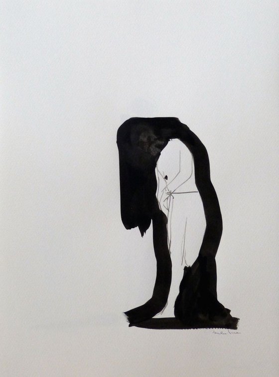 Figure 18P7 , Acrylic on paper 29x42 cm