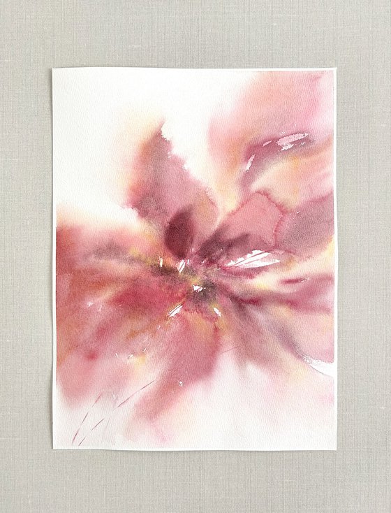 Pink abstract flower