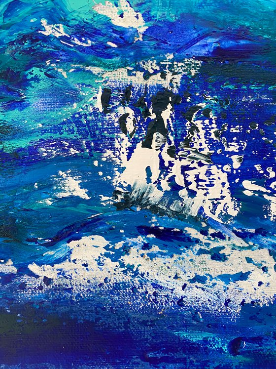 Dreams about sea original painting on canvas