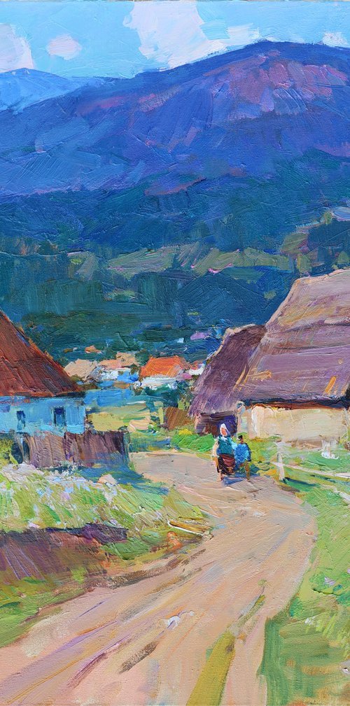 In the Carpathians in Summer by Aleksandr Kryushyn