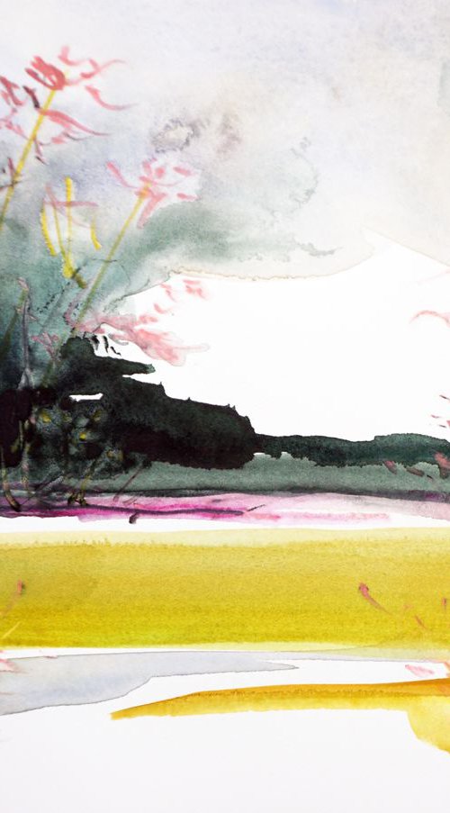 Fall Landscape 4 9x12in (22x30cm) by jelena b