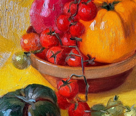 Still life with tomatoes