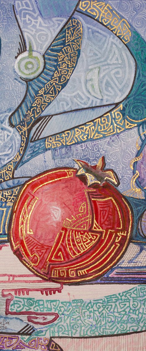 "A pomegranate" by Fefa Koroleva
