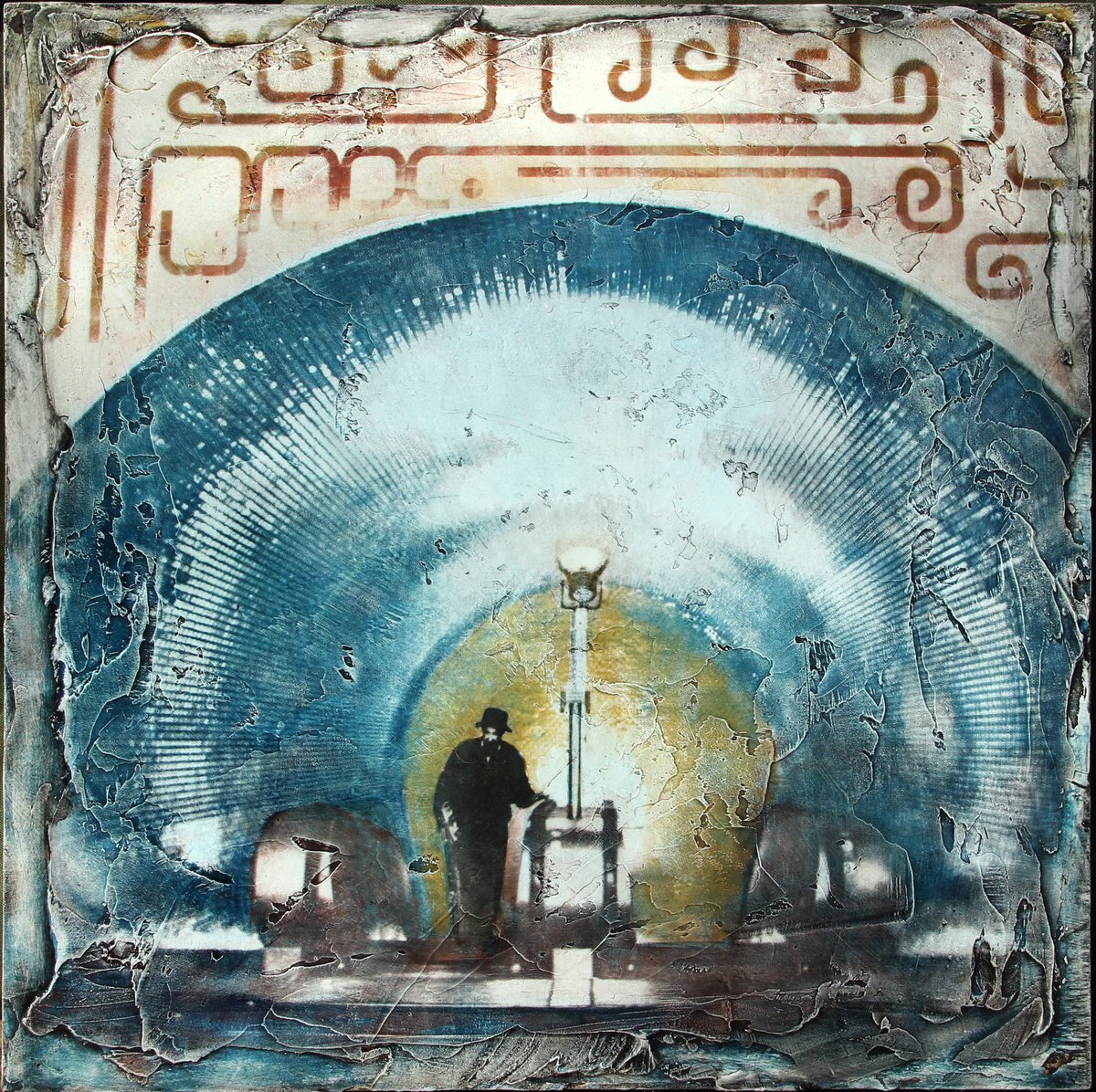 Urban And Pop Cityscapes Painting By Gill Gilberto Borghesi, 18 X 18, Exit., Original Artwork