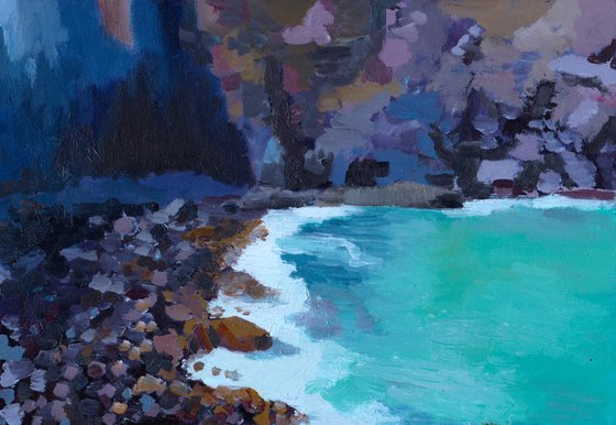 "Base of Treryn Dinas, Porthcurno"