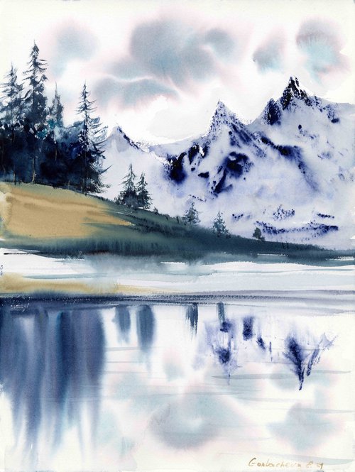 Mountain Lake by Eugenia Gorbacheva