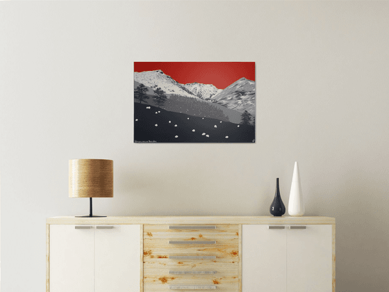 February snow on Blencathra, The Lake District