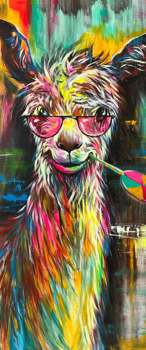 Funny Alpaca by Maria Kireev