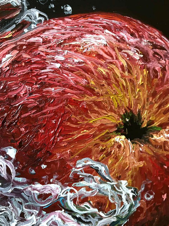 Apple underwater