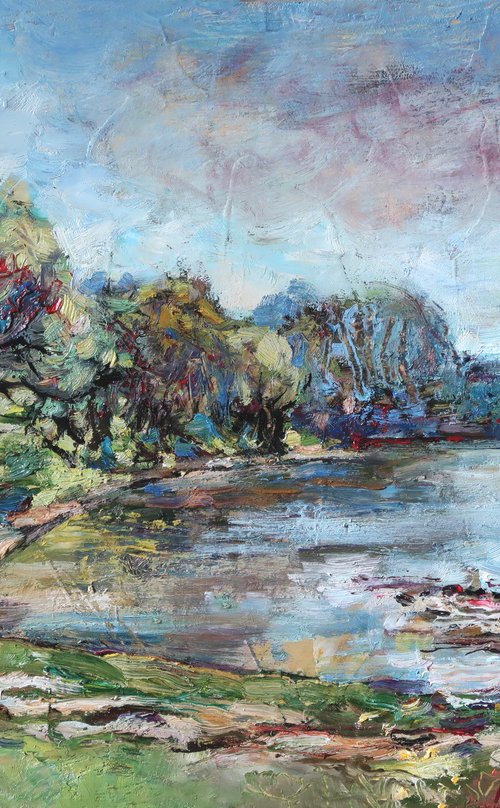 April and the Dniester by Nikifor Swiristuhin