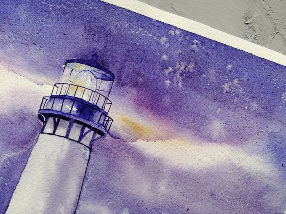 Lighthouse painting