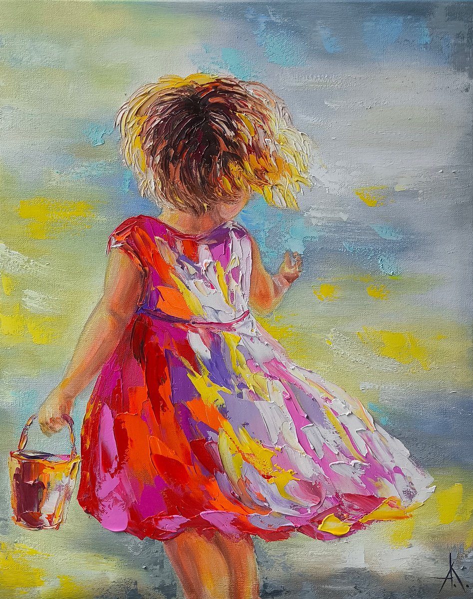 Impressionistic Portrait Oil Painting By Anastasia Kozorez, 16 X 20, Through Time, Original Artwork