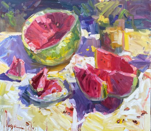 Juicy watermelon by Nataliia Nosyk
