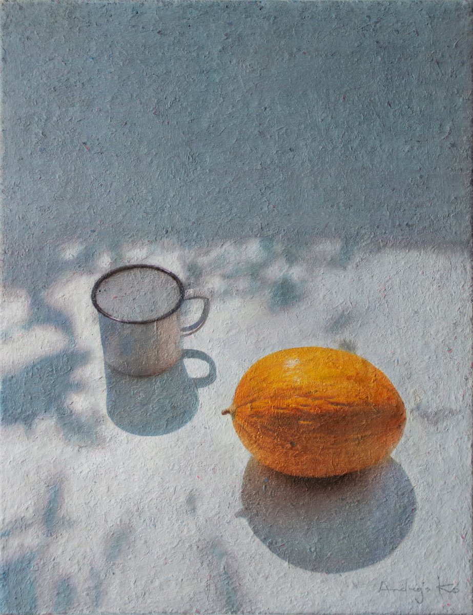 The Metal Mug And Snap Melon By Andrejs Ko, 20 X 26, Artwork For Sale On Artfinder