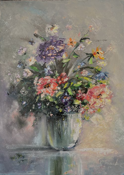 Vase with Flowers by Oleg Panchuk