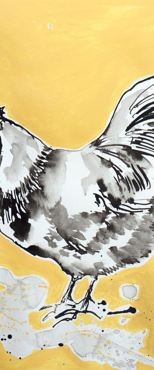 Hen (Vanilla background) by Julia  Rigby