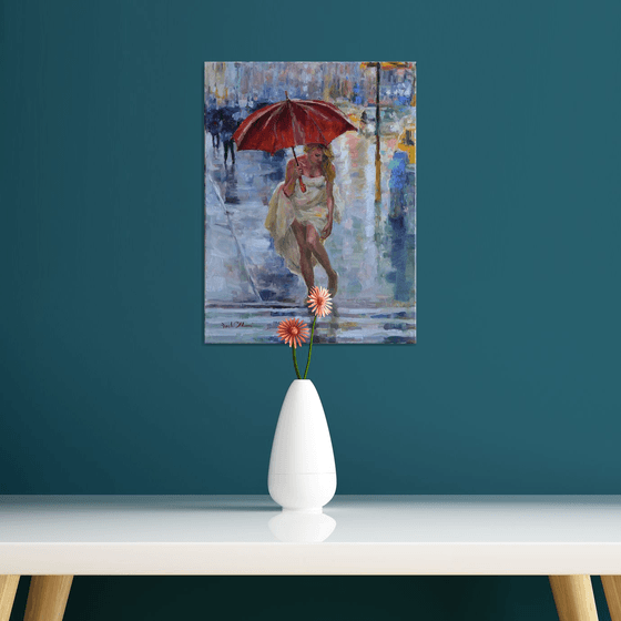 Red umbrella