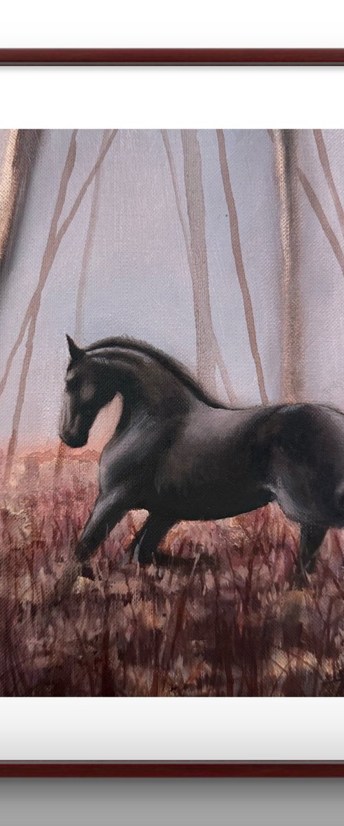 Black horse #4 by Alina Marsovna