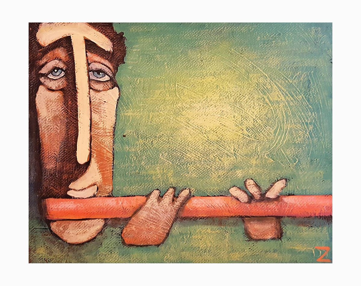 Groen Fluit II by Zhana Viel