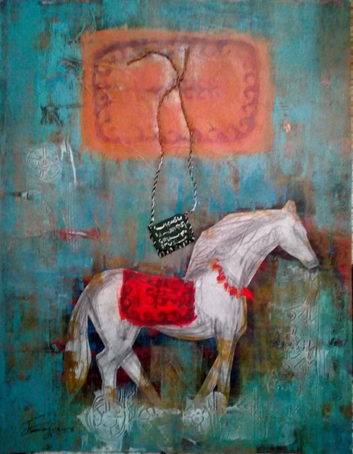 Turkmen Horse by Jamaleddin Toomajnia
