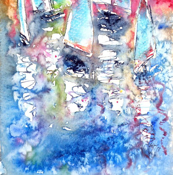 Sailboats resting II
