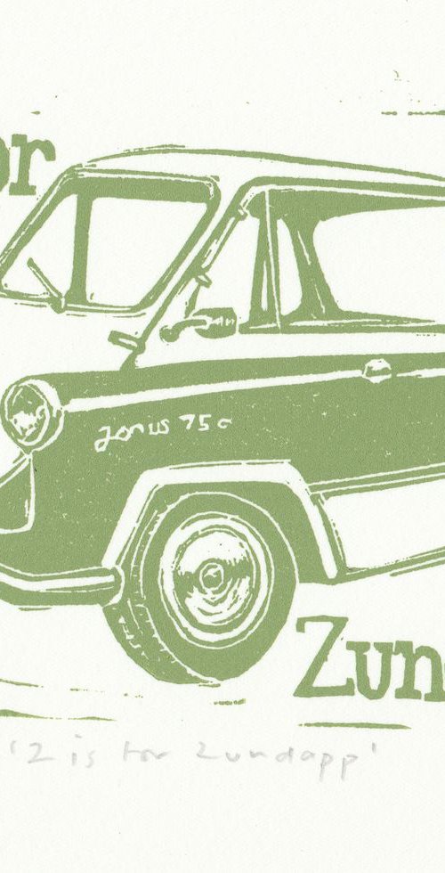 Z is for Zundapp car by Caroline Nuttall-Smith