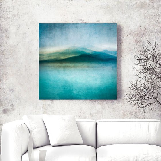 Song of the Isles - Extra large impressionist style beach abstract