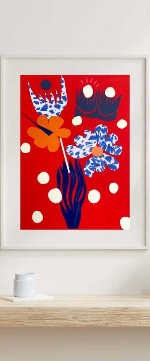 Matisse Style Floral Collage by Sasha Robinson
