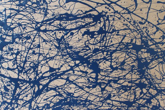 Blue Energy- Style Jackson Pollock
