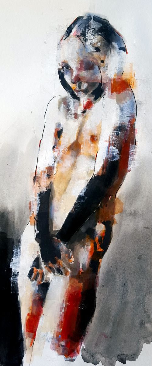 2-28-16 figure study by Thomas Donaldson