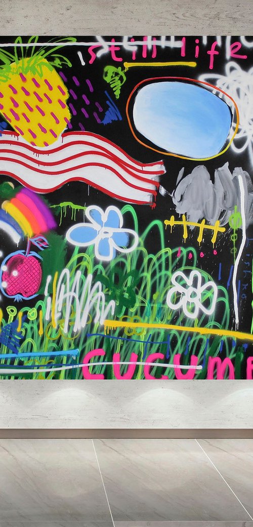 STILL LIFE 200 * 200 CM / 78,74 * 78,74 INCH by V. Lishko