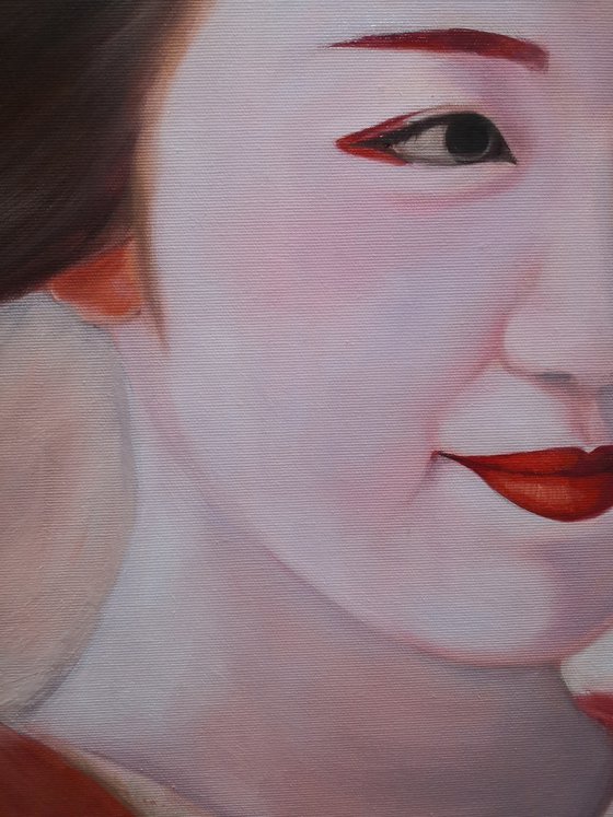 Tenderness. Geisha in kimono  portrait number 9