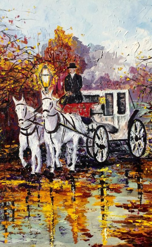 Autumn carriage by Inna Montano