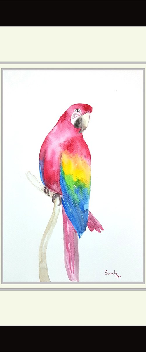 WATERCOLOR - BIRDS 7 by Sonaly Gandhi