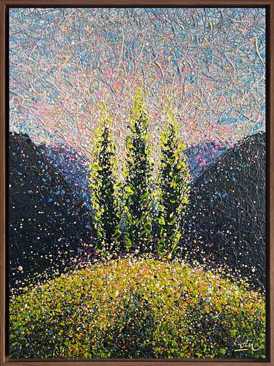 Summer’s Golden Resonance - framed