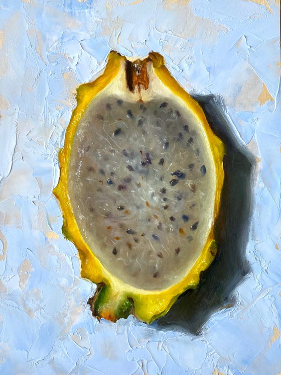 Dragon Fruit. Original Oil Painting.