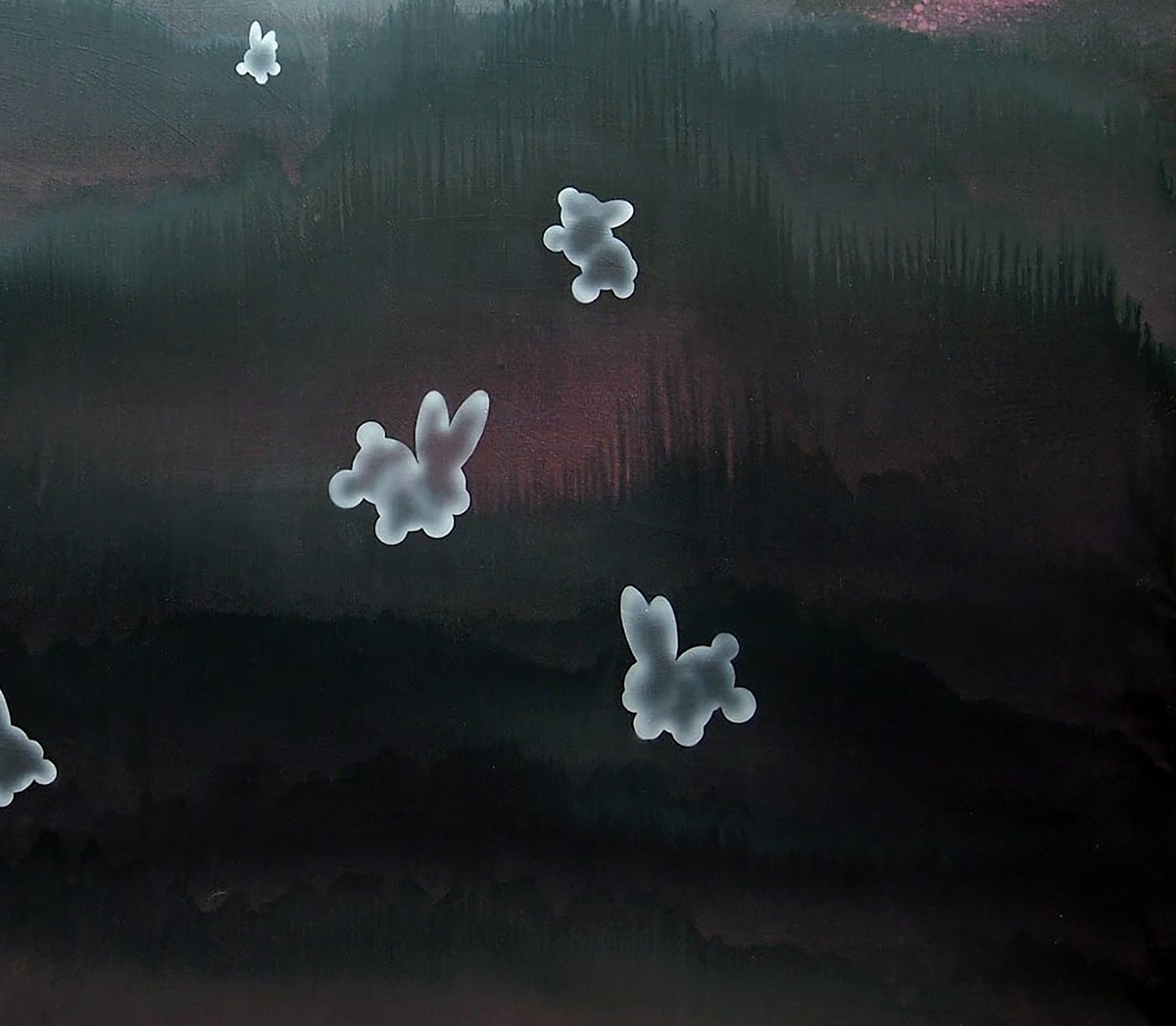 Urban And Pop Landscape Giclee Print By Igor Konovalov, 28 X 28, Once Upon A Time In Tibet, Original Artwork