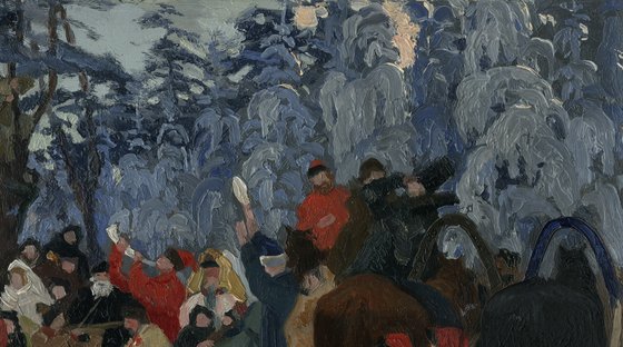 Maslenitsa. Farewell to winter. 17th century