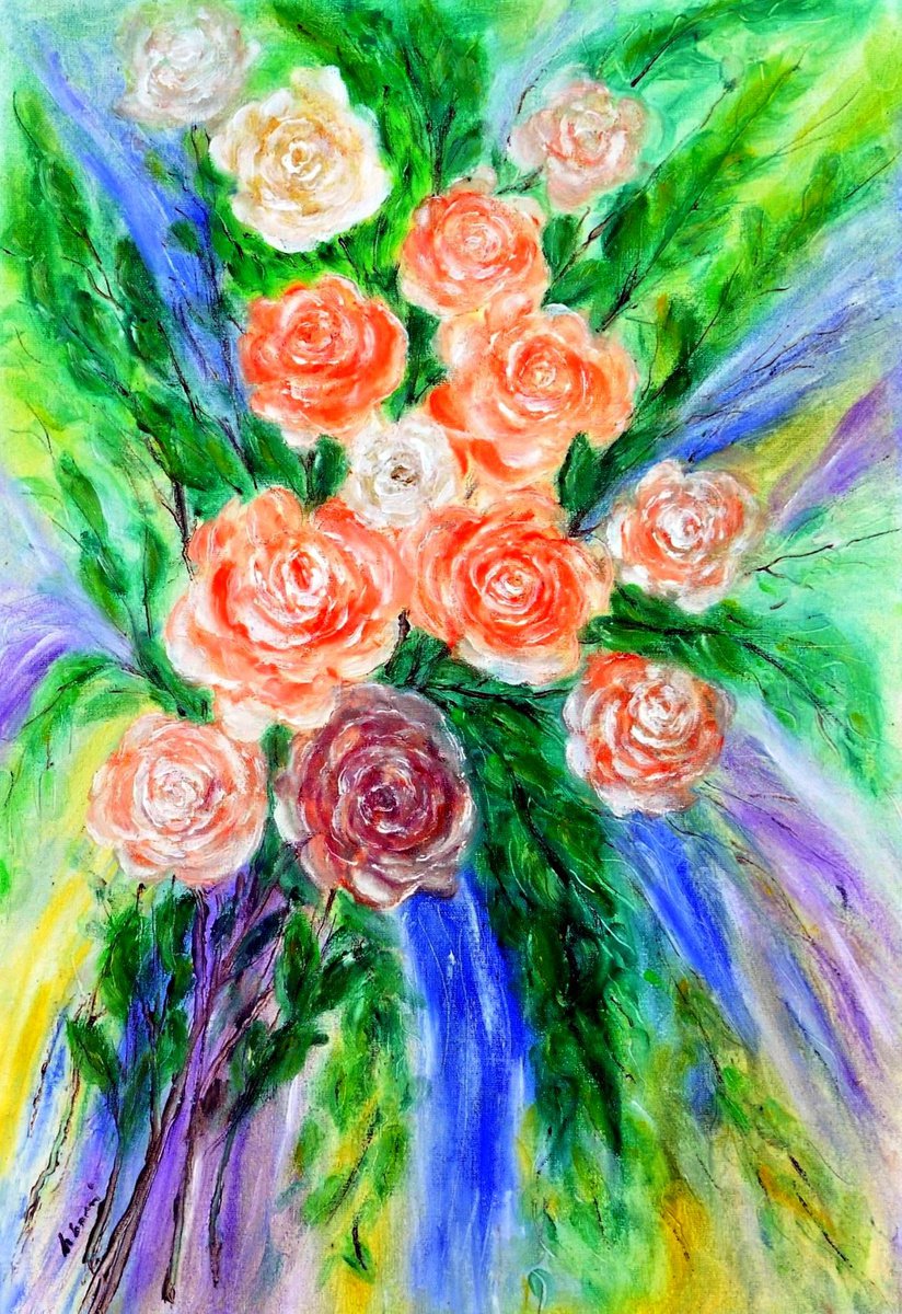 Bouquet of roses.. by Em�lia Urban�kov�
