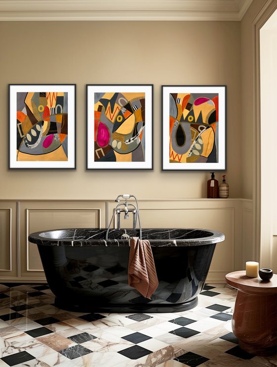 Happiness is a Butterfly (Triptych)