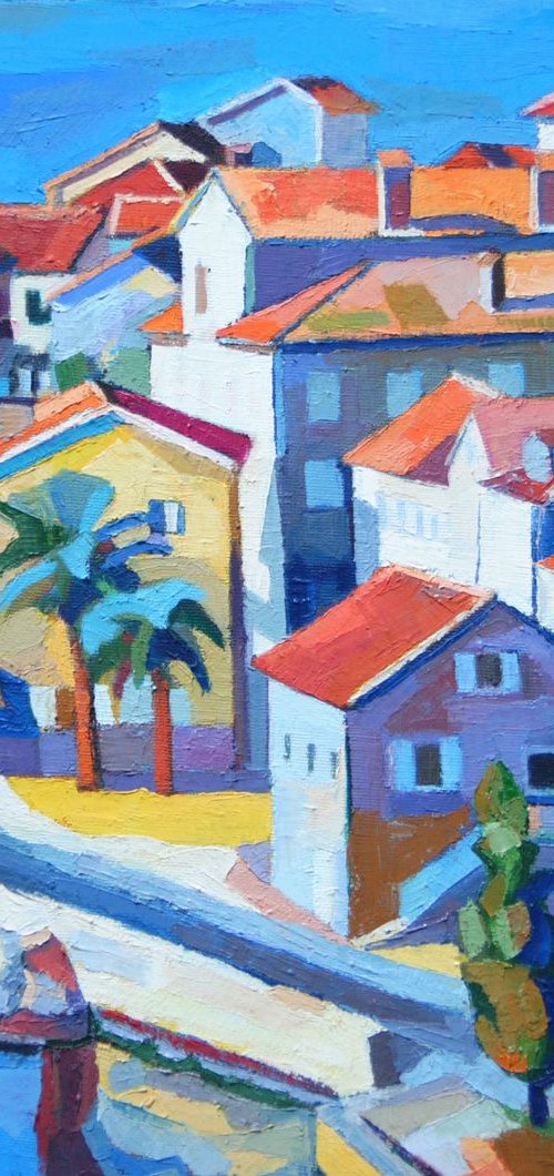 Seascape / 50 x 45 cm by Maja Đokić Mihajlović