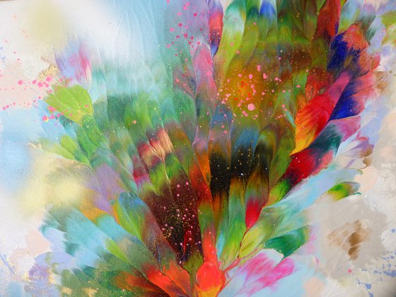 “Summer Bouquet” Abstract Flowers