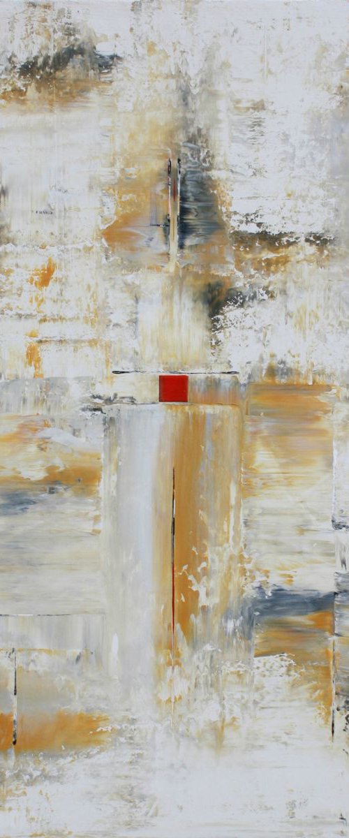 Abstract Black White Silver Series 15 by Robert Lynn