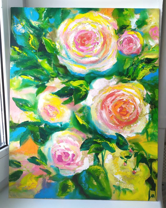 Abstract roses