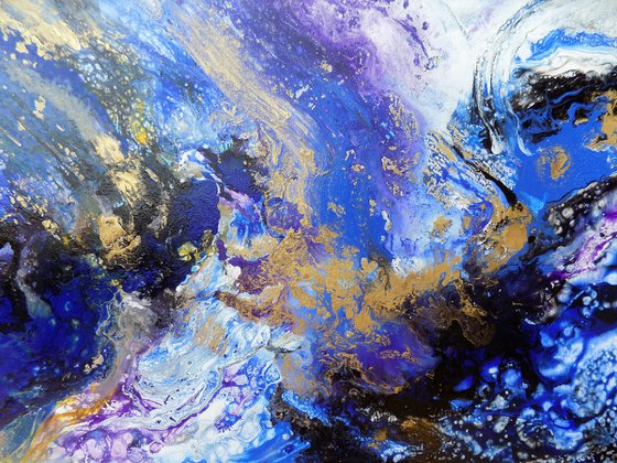 Modern abstract painting art - Wind and Sea