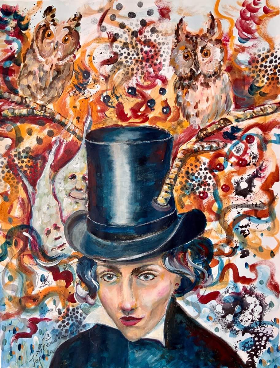 Philanthropy - Alice in Wonderland, hatter, fantasy portrait by Alexandra Jagoda (Ovcharenko)