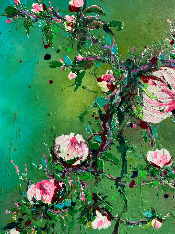 Tangled wild Peonies