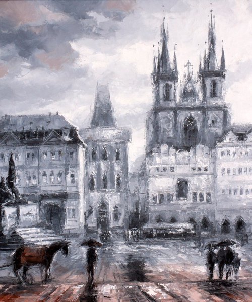 Old town square by Alexandr Klemens